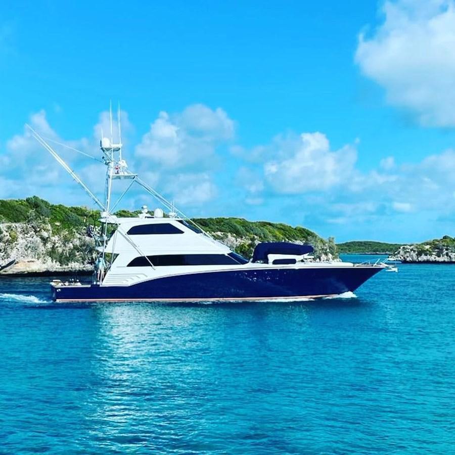 a boat on the water aboard REEL DEAL Yacht for Sale