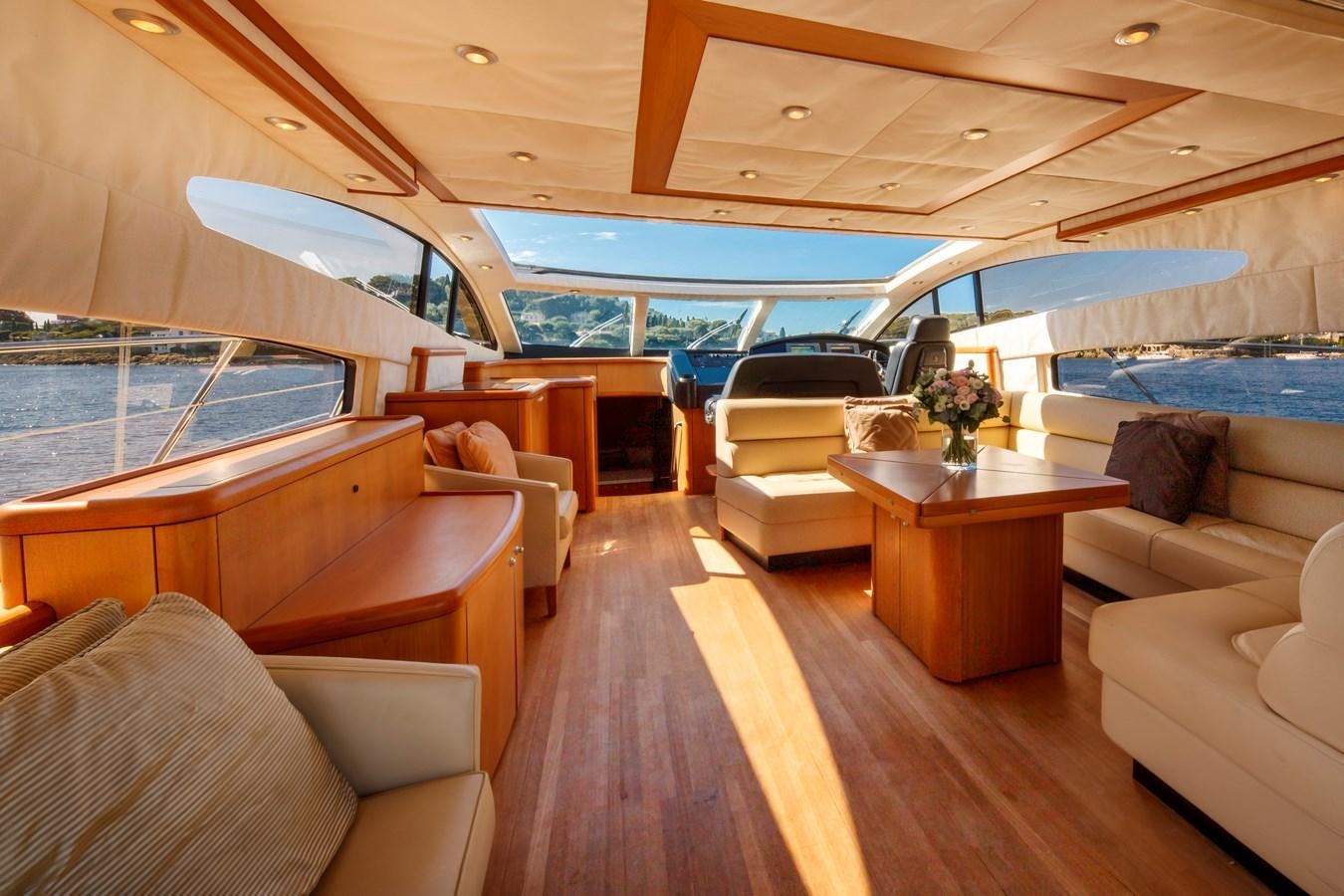 inside of a boat aboard NUTS Yacht for Sale