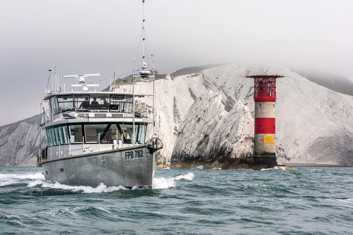 a boat on a body of water aboard GREY WOLF Yacht for Sale