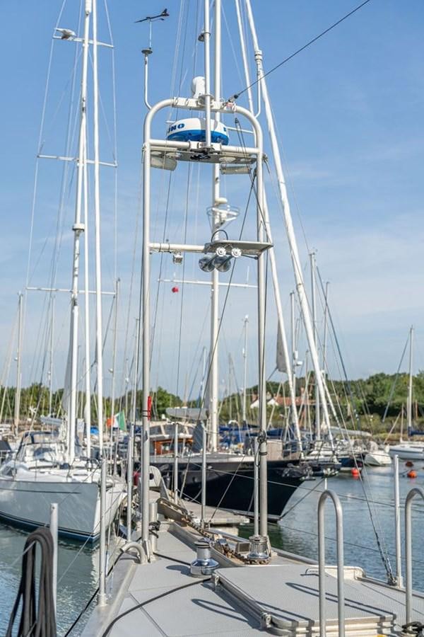 a group of boats are parked in a harbor aboard GREY WOLF Yacht for Sale