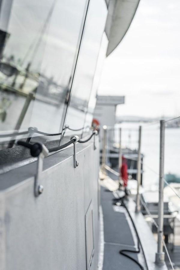 a boat with ropes aboard GREY WOLF Yacht for Sale