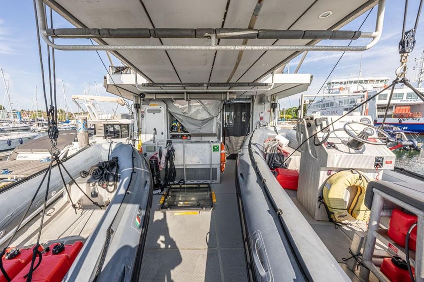inside of a factory aboard GREY WOLF Yacht for Sale