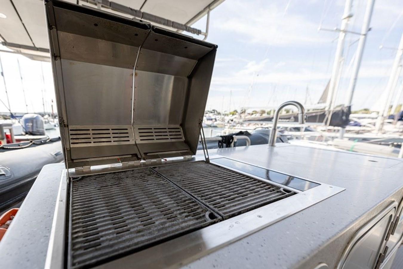 a large metal object on a boat aboard GREY WOLF Yacht for Sale