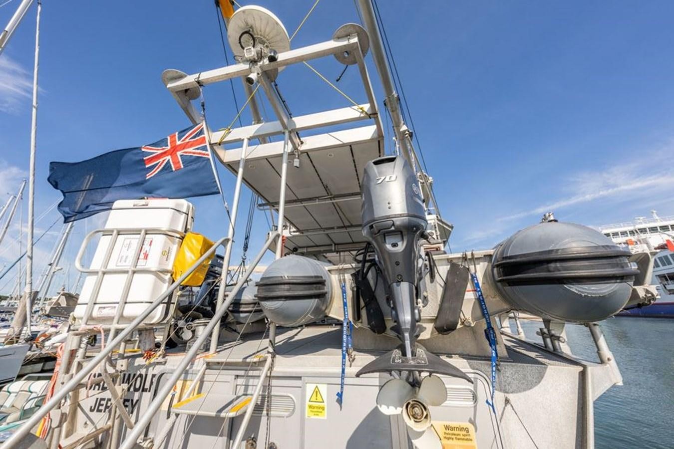 a boat with a propeller aboard GREY WOLF Yacht for Sale