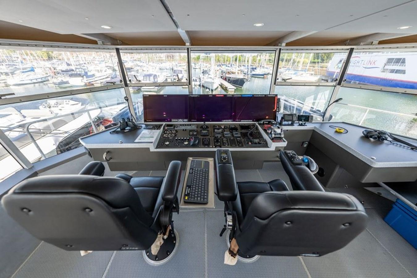 inside of a vehicle aboard GREY WOLF Yacht for Sale
