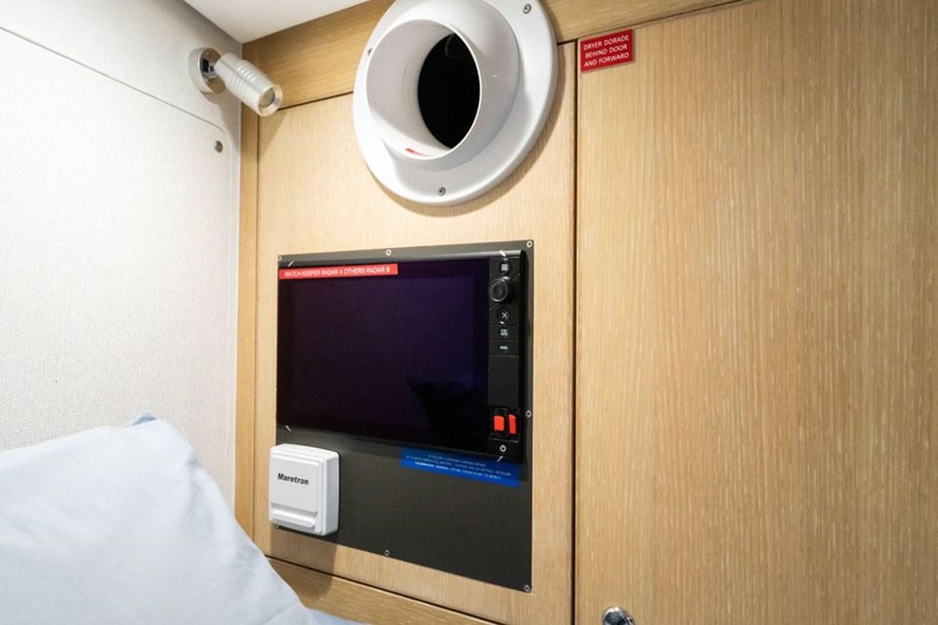 a small electronic device aboard GREY WOLF Yacht for Sale