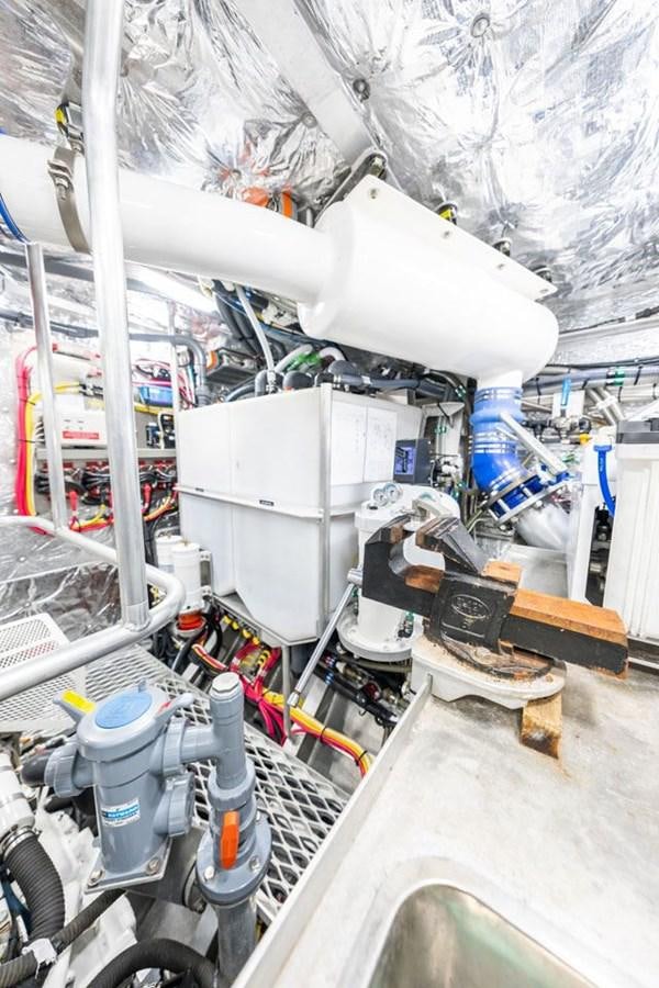 a machine with a large white cylinder aboard GREY WOLF Yacht for Sale