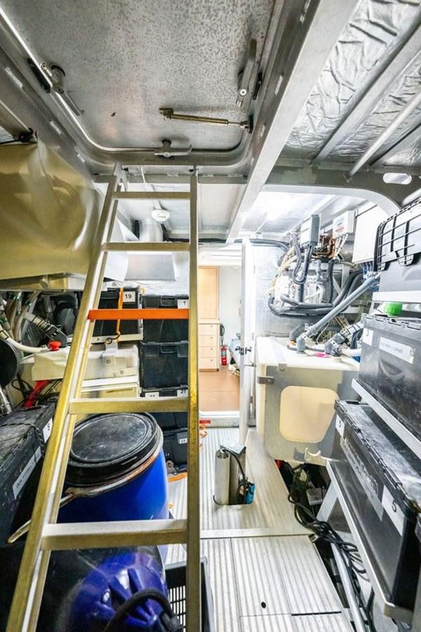 a large room with a large machine aboard GREY WOLF Yacht for Sale