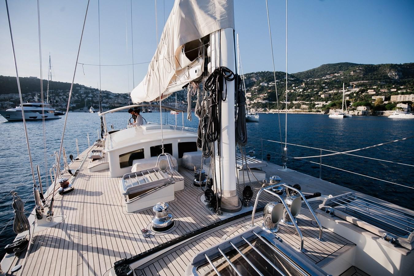 a sailboat on the water aboard VINTAGE I Yacht for Sale