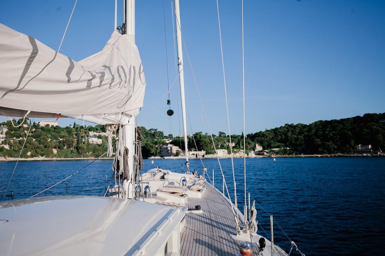 a sailboat on the water aboard VINTAGE I Yacht for Sale