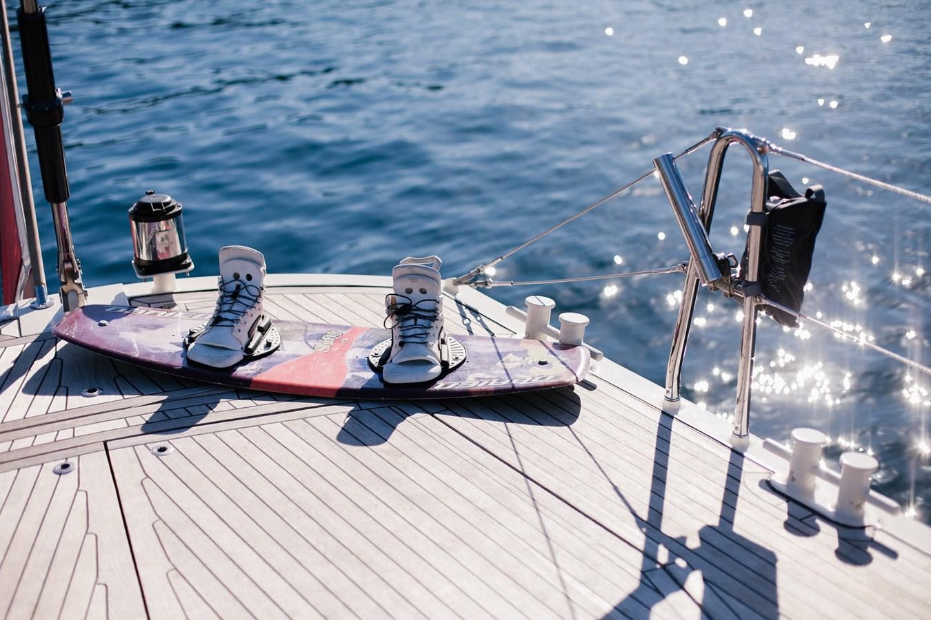 a boat on the water aboard VINTAGE I Yacht for Sale