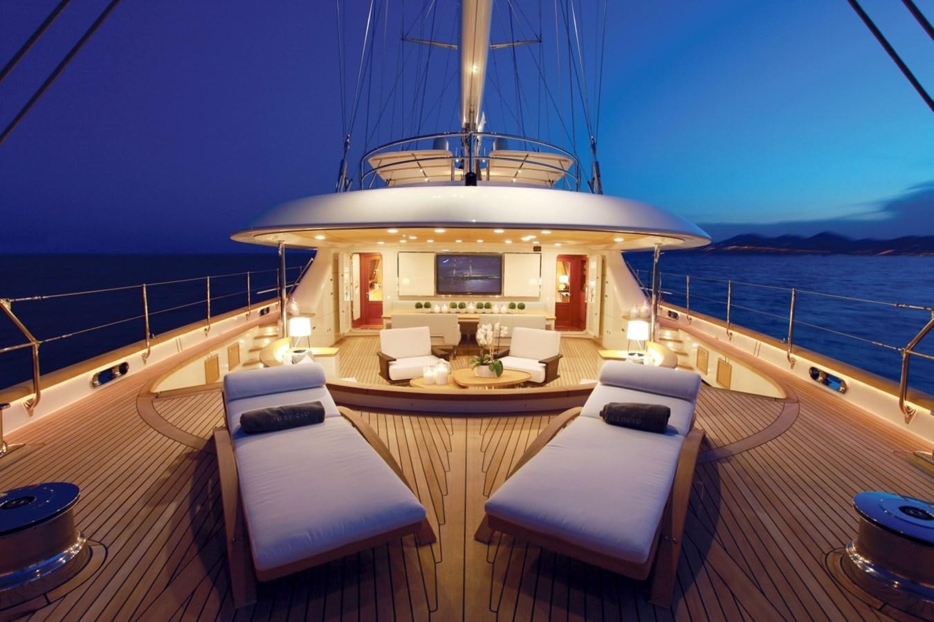 a boat on a boat aboard PERSEUS Yacht for Charter