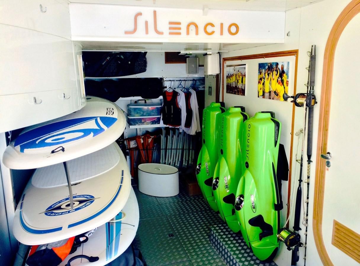 a laundry room with a toilet and laundry basket aboard PERSEUS Yacht for Sale