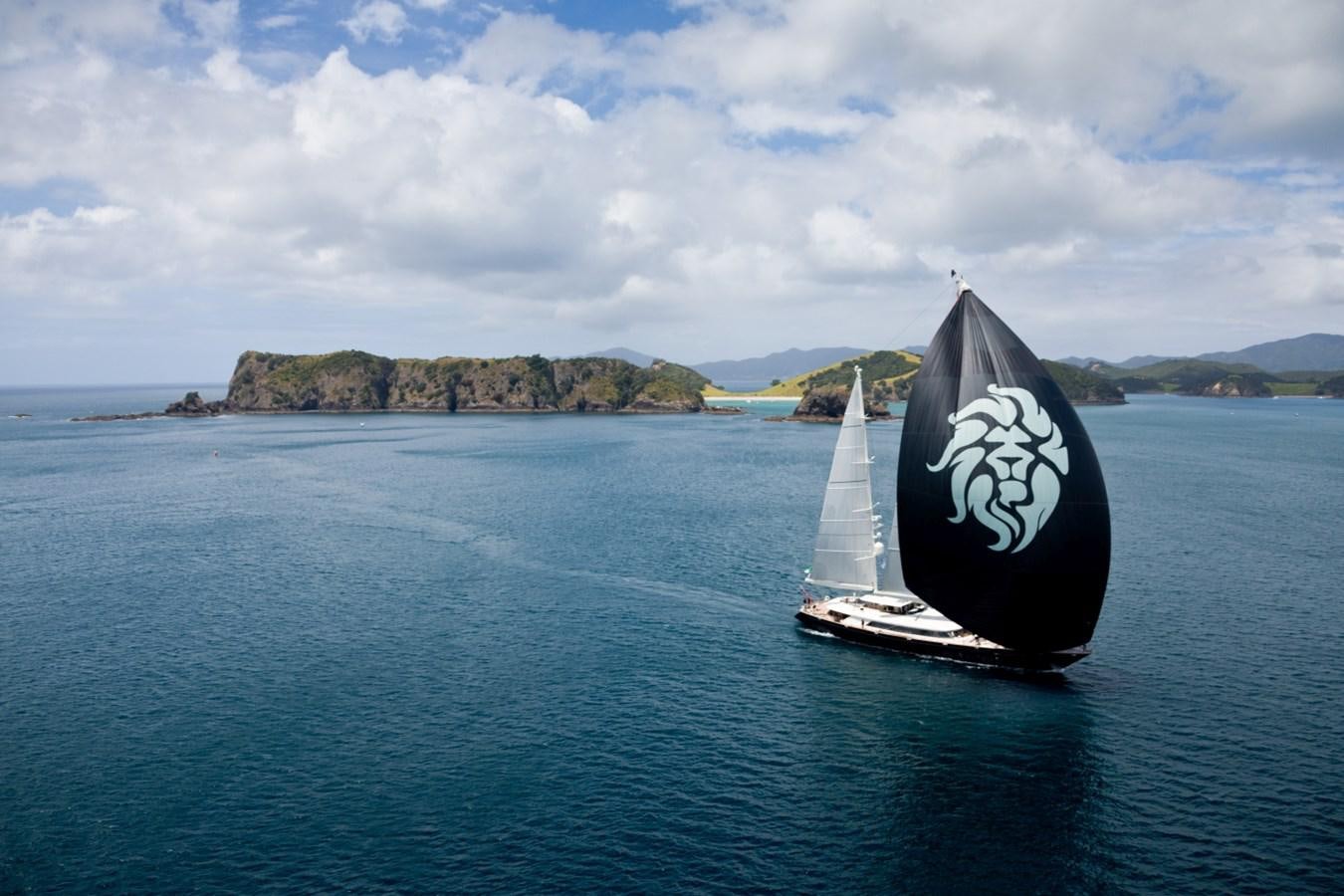 a sailboat in the water aboard PERSEUS Yacht for Sale