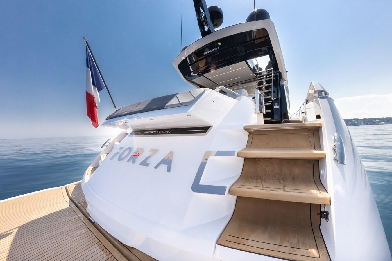 a boat on a boat aboard FORZA Yacht for Sale
