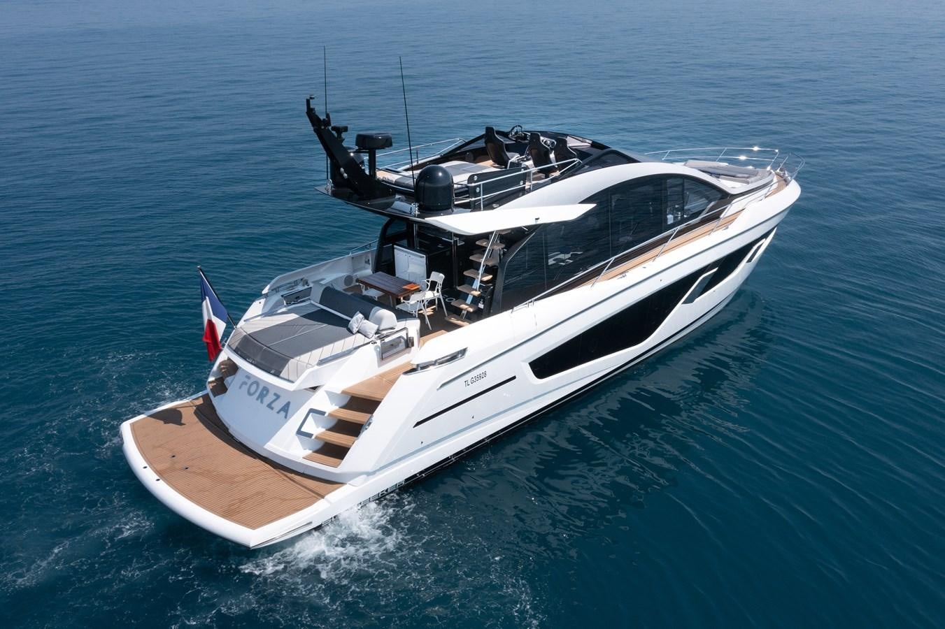 a boat on the water aboard FORZA Yacht for Sale