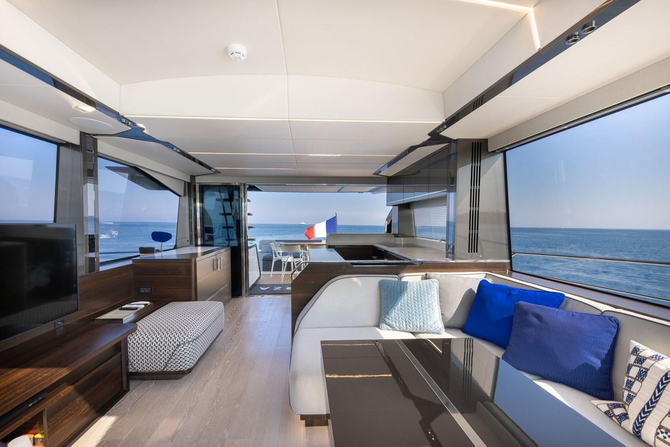 inside of a boat aboard FORZA Yacht for Sale