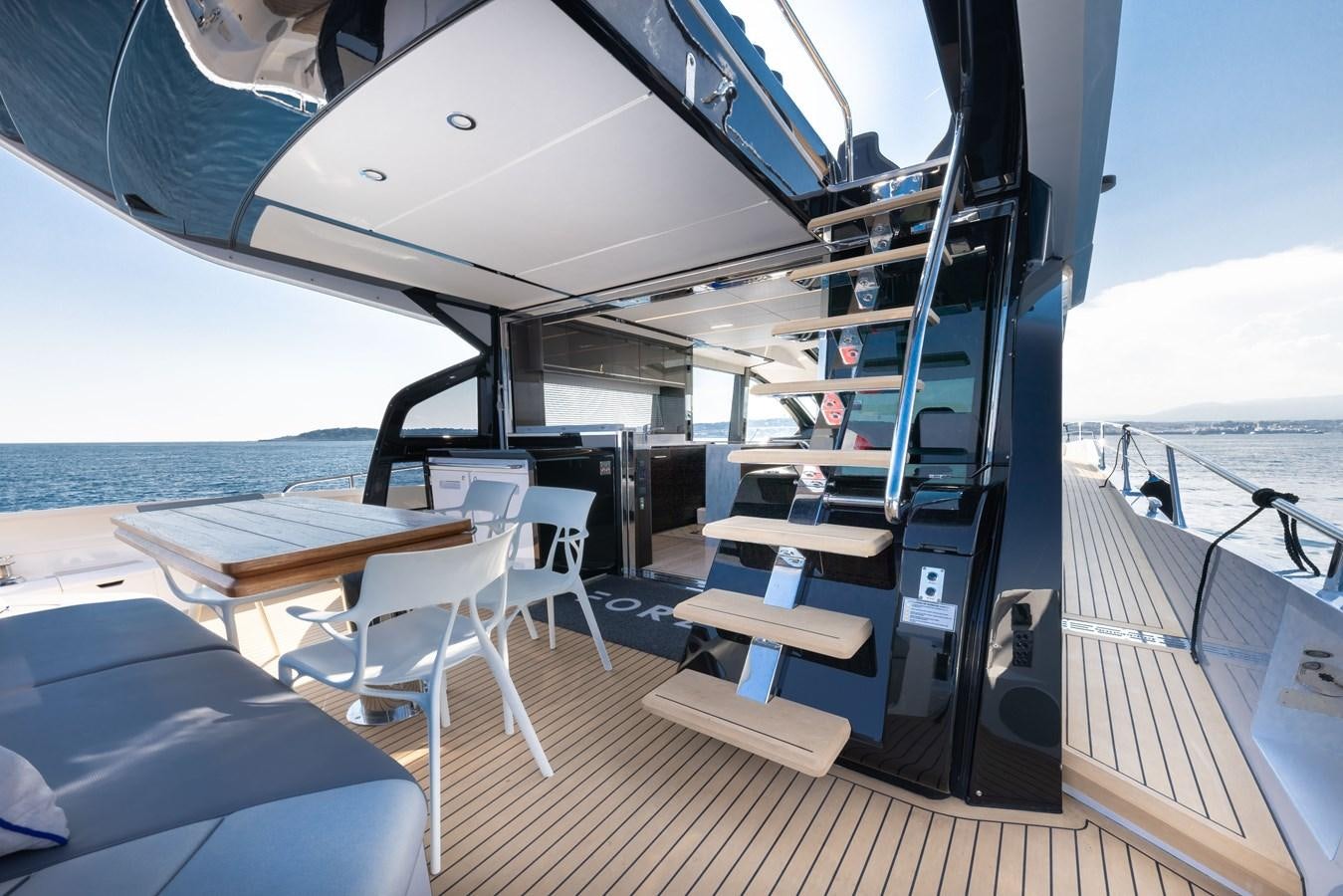 a boat on the water aboard FORZA Yacht for Sale