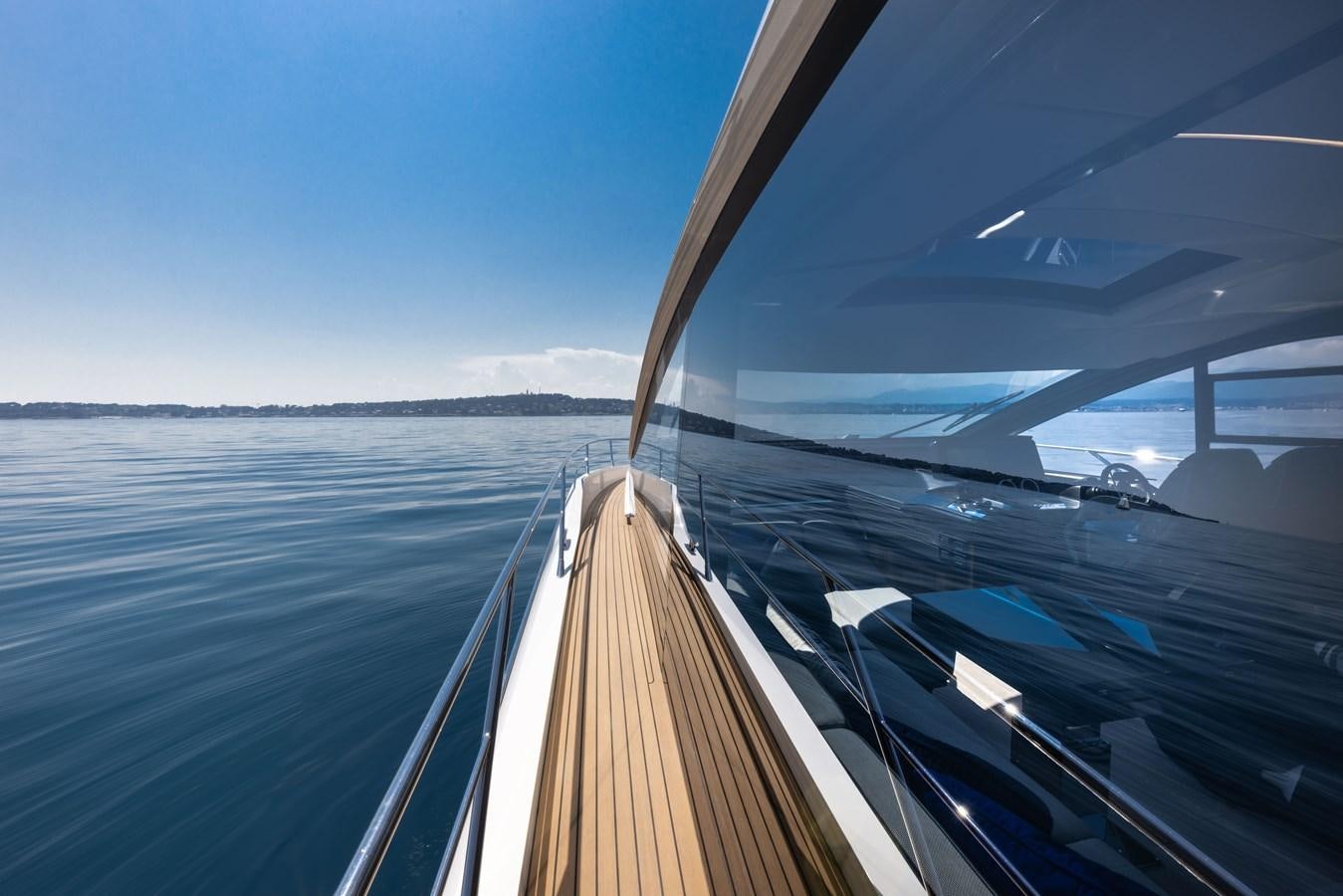 a view of the ocean from the deck of a boat aboard FORZA Yacht for Sale