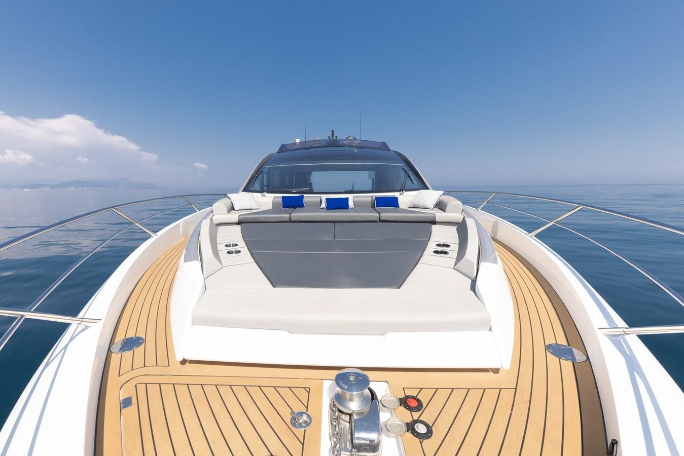 the front of a boat aboard FORZA Yacht for Sale