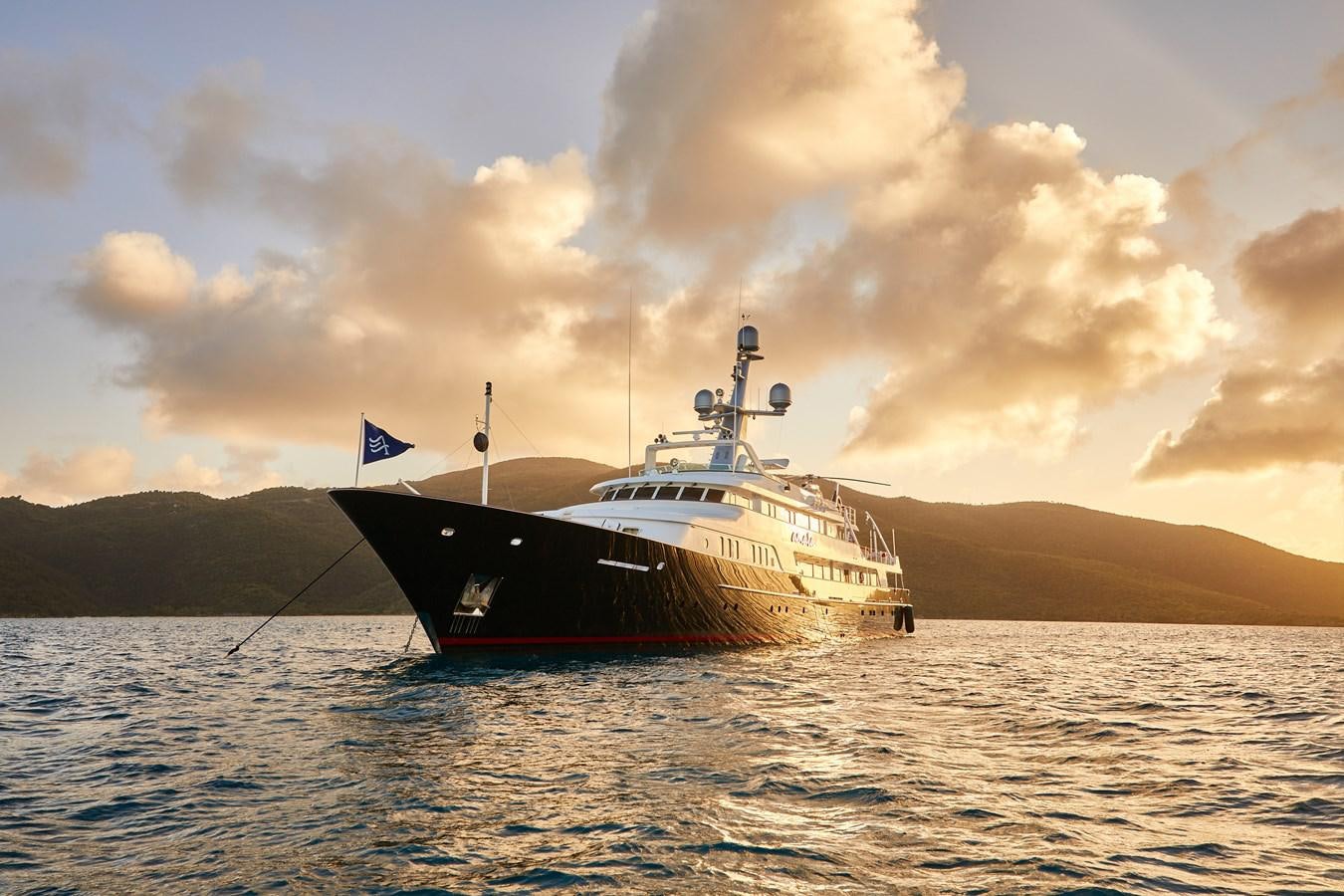 a boat on the water aboard AMARA Yacht for Sale