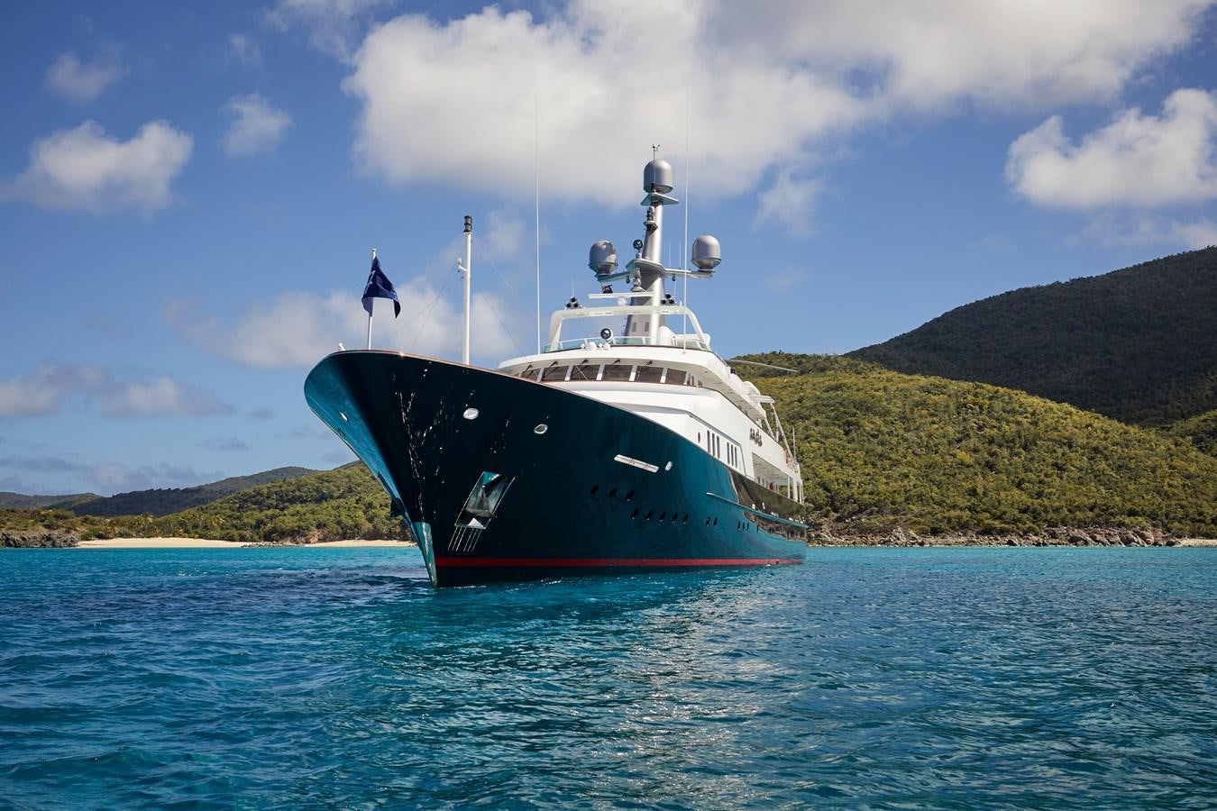 a boat in the water aboard AMARA Yacht for Sale