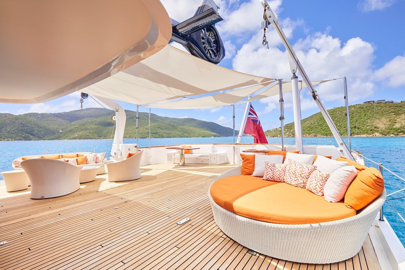 a boat on a body of water aboard AMARA Yacht for Sale