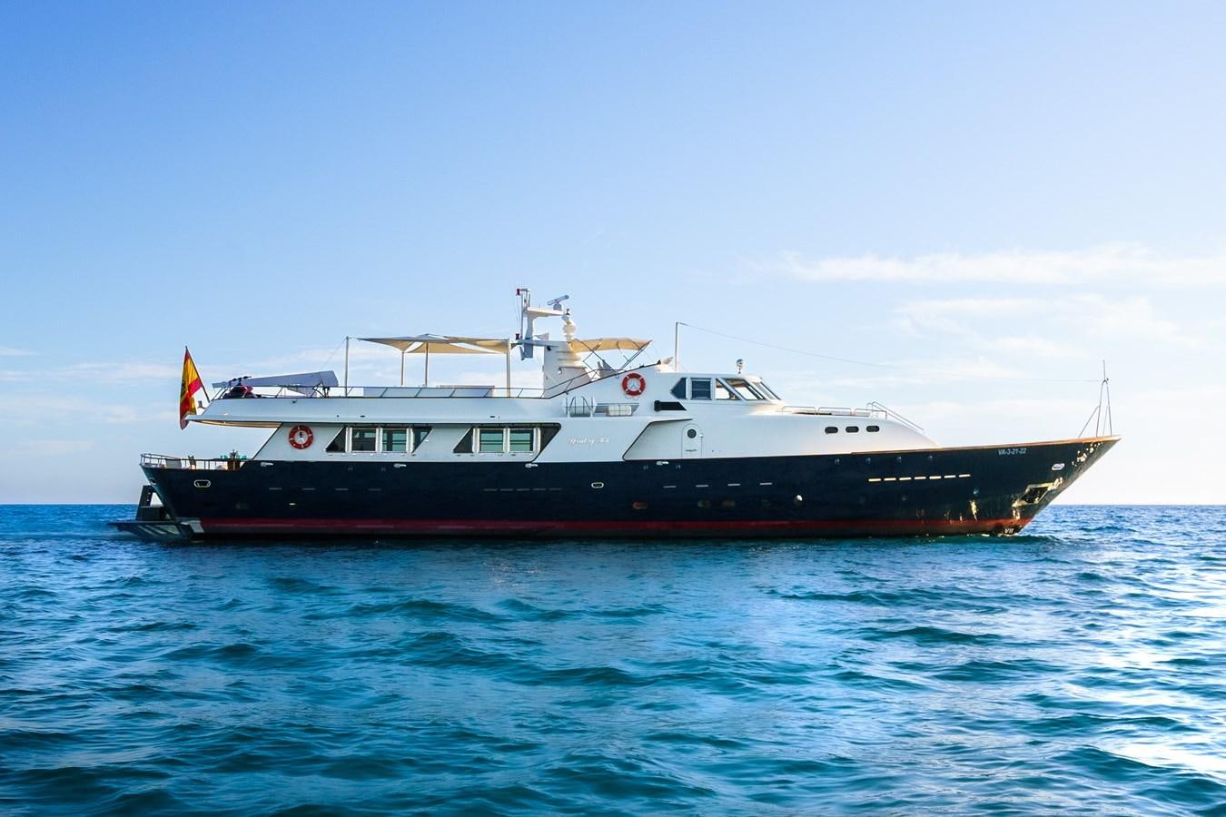 a boat in the water aboard SPIRIT OF MK Yacht for Charter