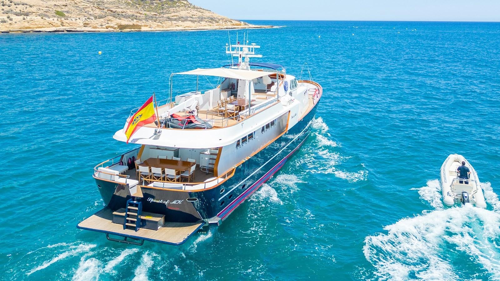 a boat on the water aboard SPIRIT OF MK Yacht for Sale