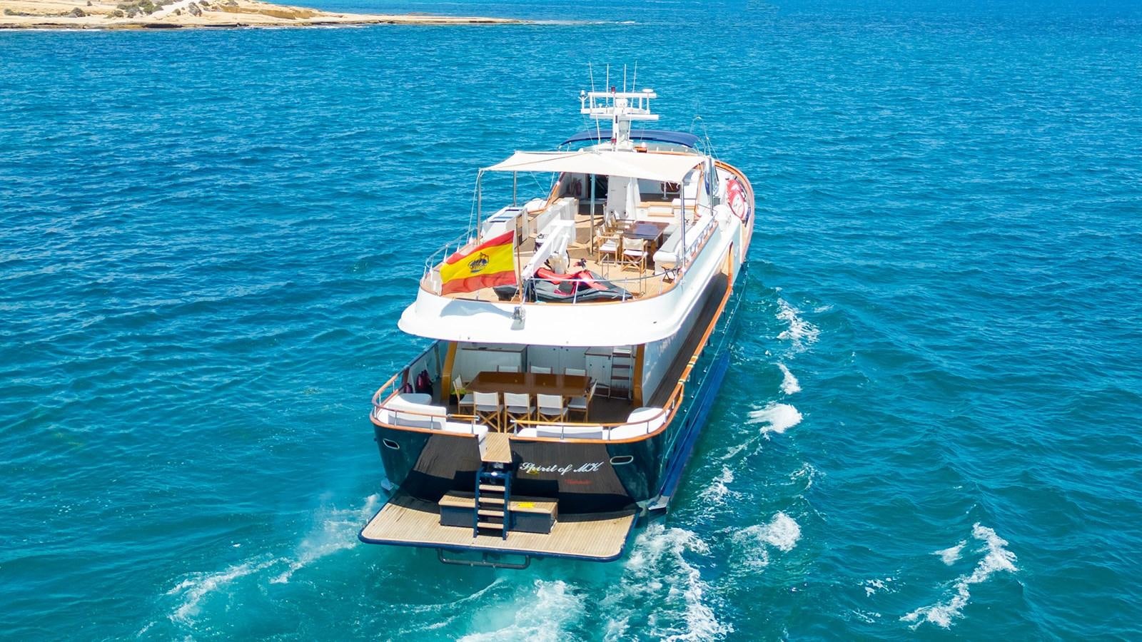 a boat on the water aboard SPIRIT OF MK Yacht for Sale