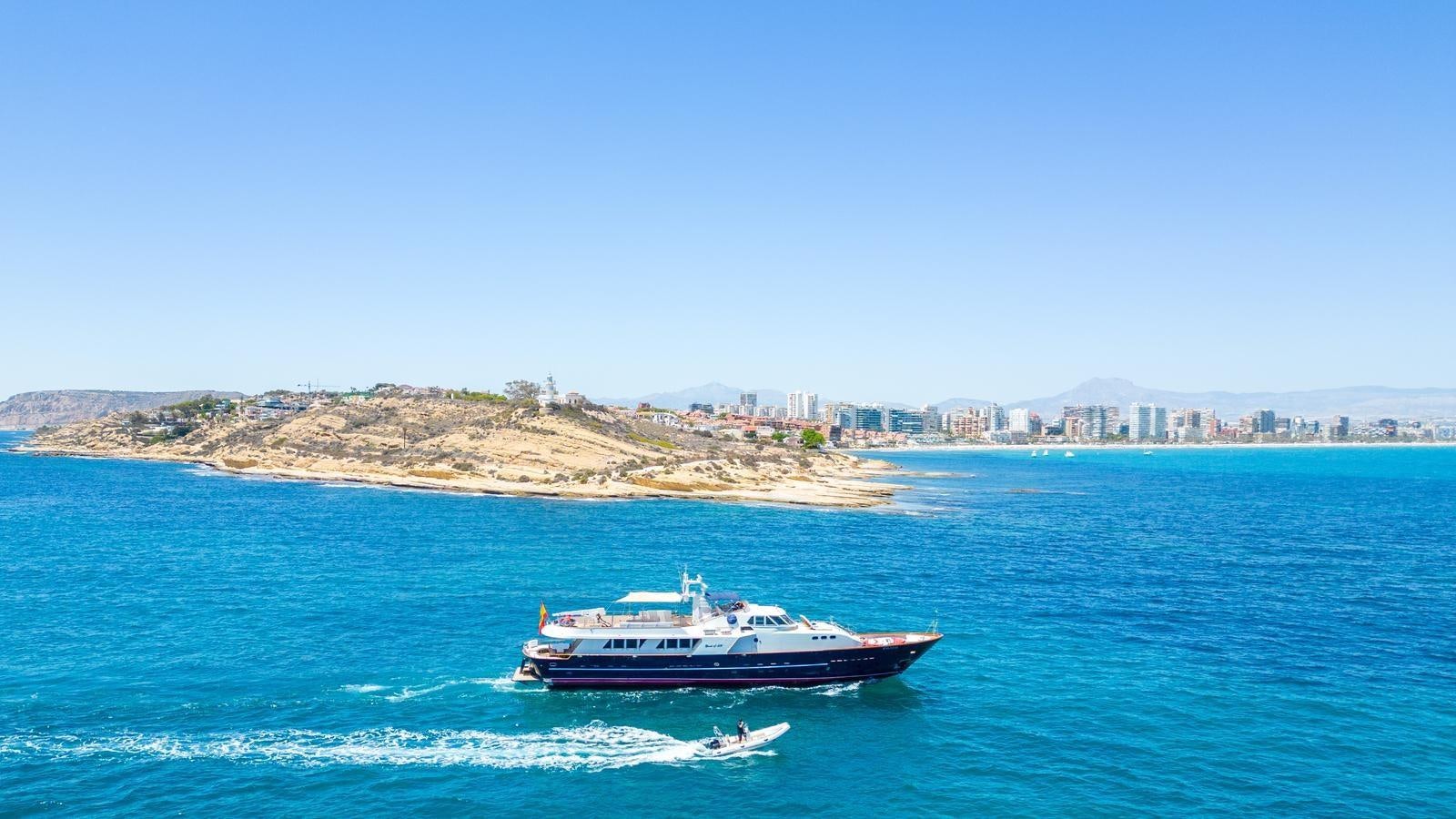 a boat on the water aboard SPIRIT OF MK Yacht for Sale