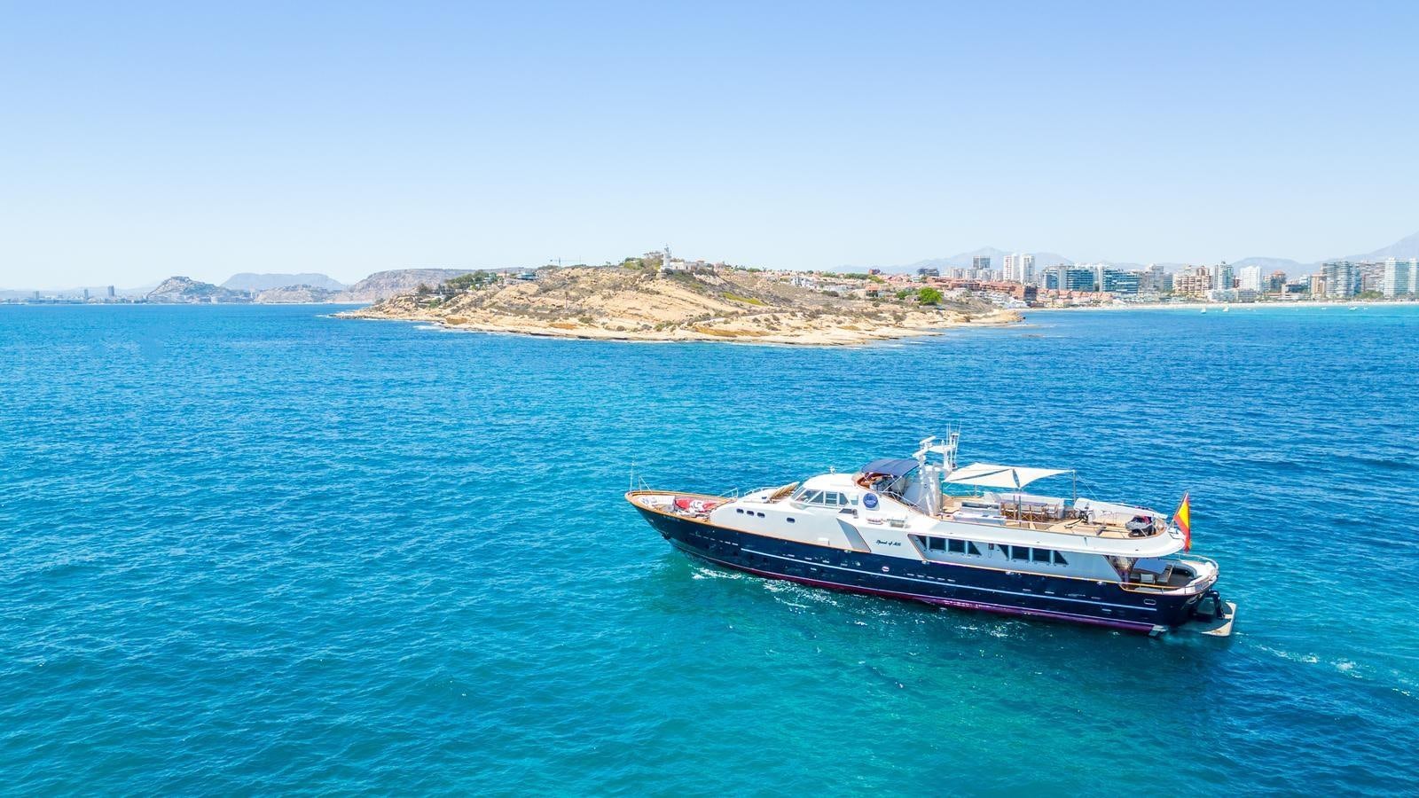 a boat in the water aboard SPIRIT OF MK Yacht for Sale