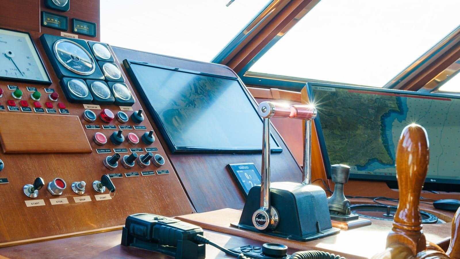 a machine on the counter aboard SPIRIT OF MK Yacht for Sale