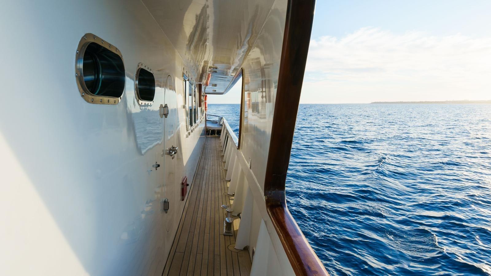 a boat on the water aboard SPIRIT OF MK Yacht for Sale