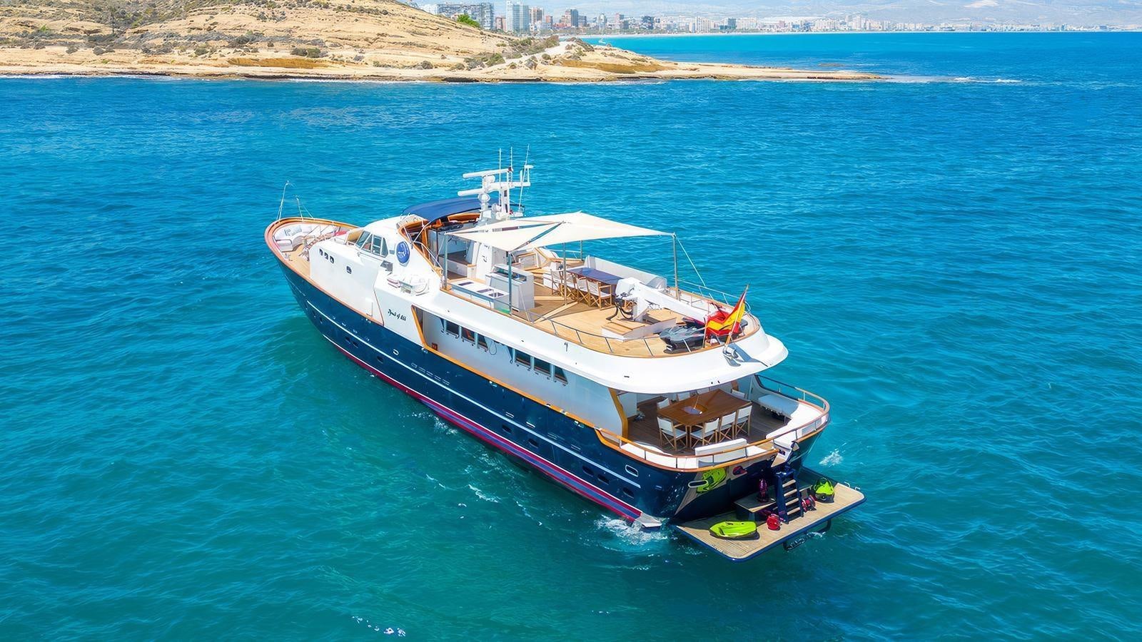a boat on the water aboard SPIRIT OF MK Yacht for Sale