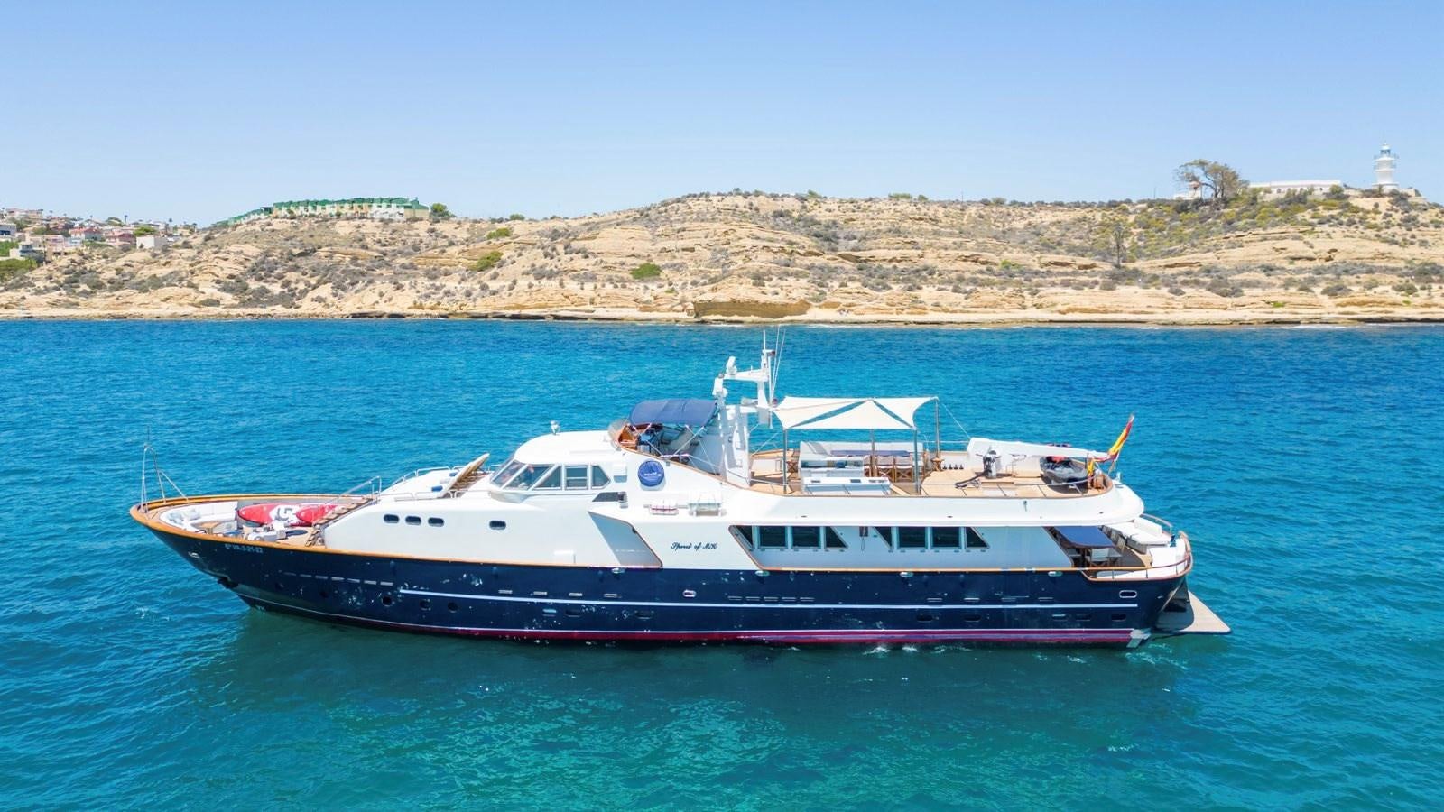 a boat in the water aboard SPIRIT OF MK Yacht for Sale
