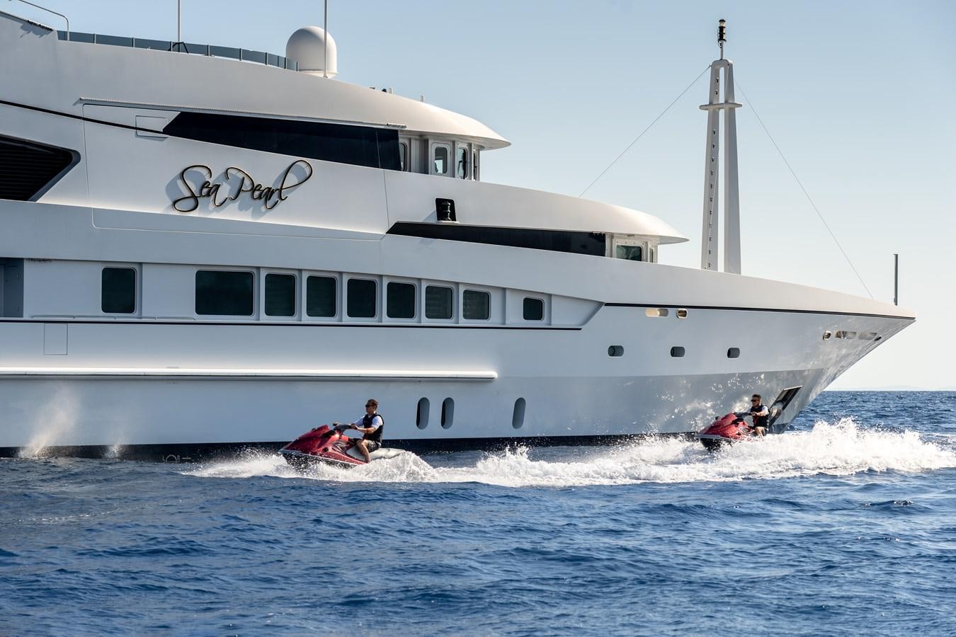a boat in the water aboard ALFA G Yacht for Sale