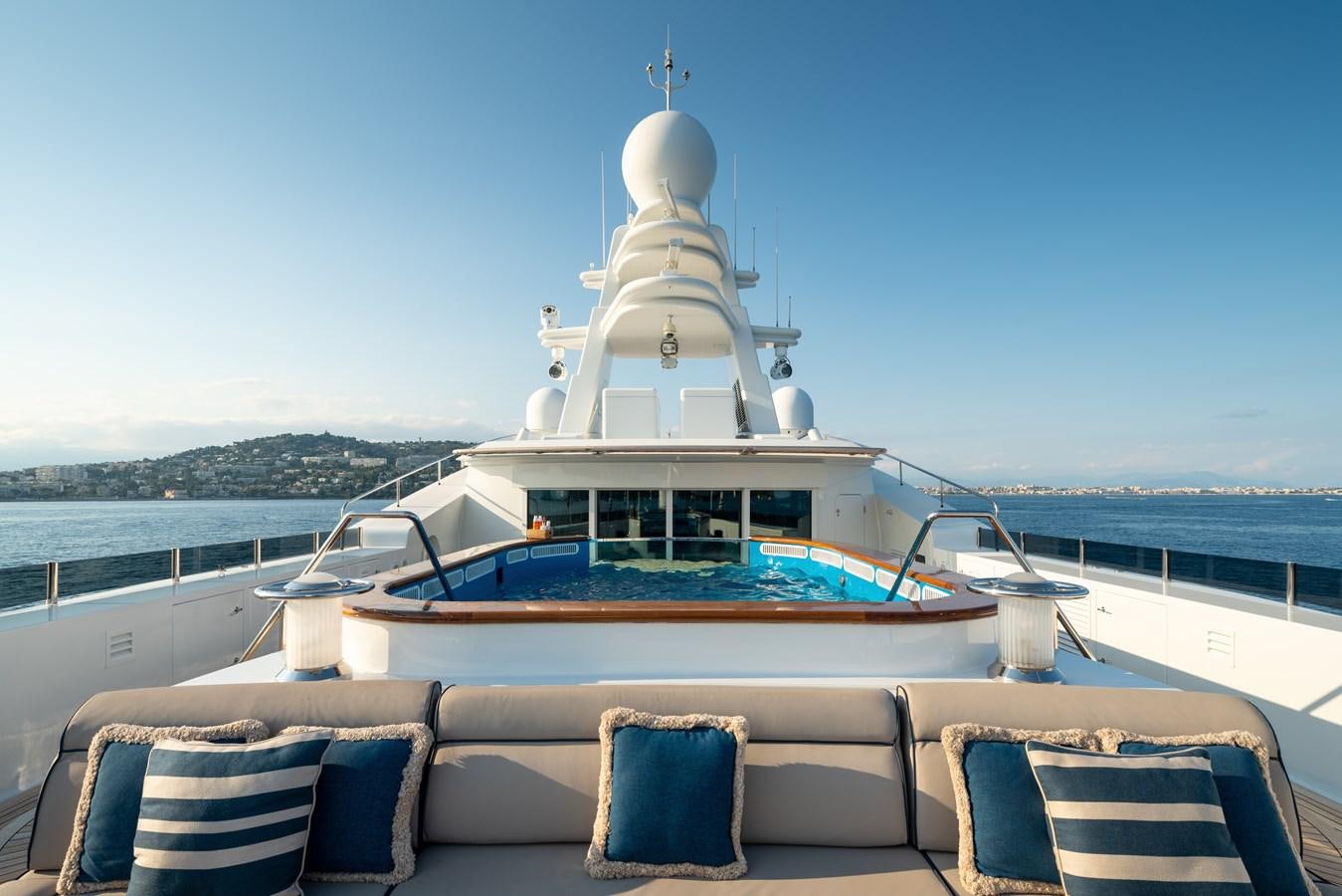 a boat on the water aboard ALFA G Yacht for Sale