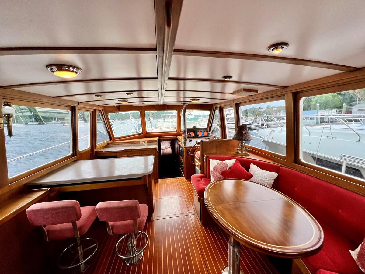 inside of a train aboard COTYTTO Yacht for Sale