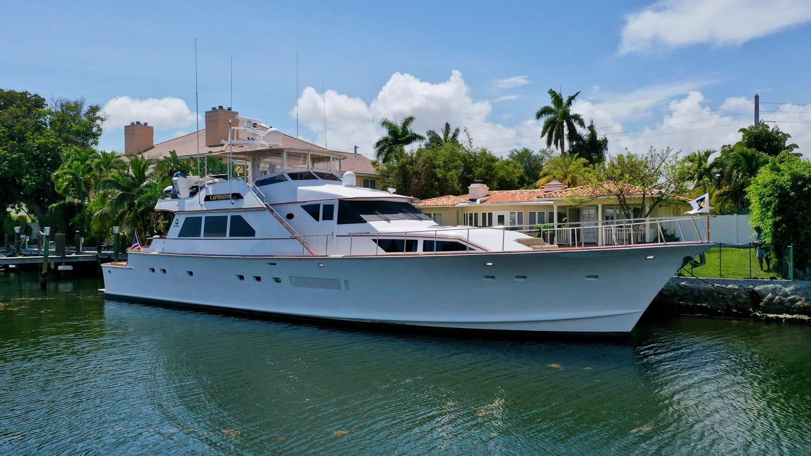a boat in the water aboard CAPTIVATOR Yacht for Sale