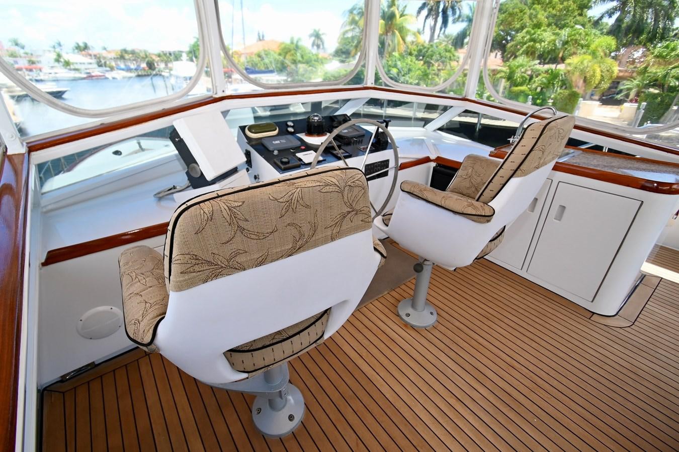 a boat on a deck aboard CAPTIVATOR Yacht for Sale