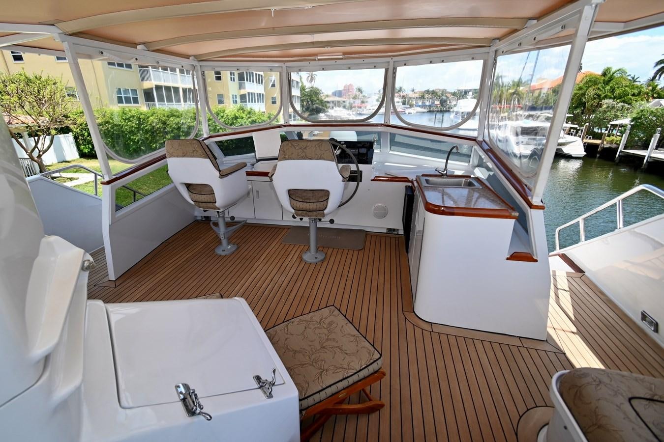 inside of a boat aboard CAPTIVATOR Yacht for Sale