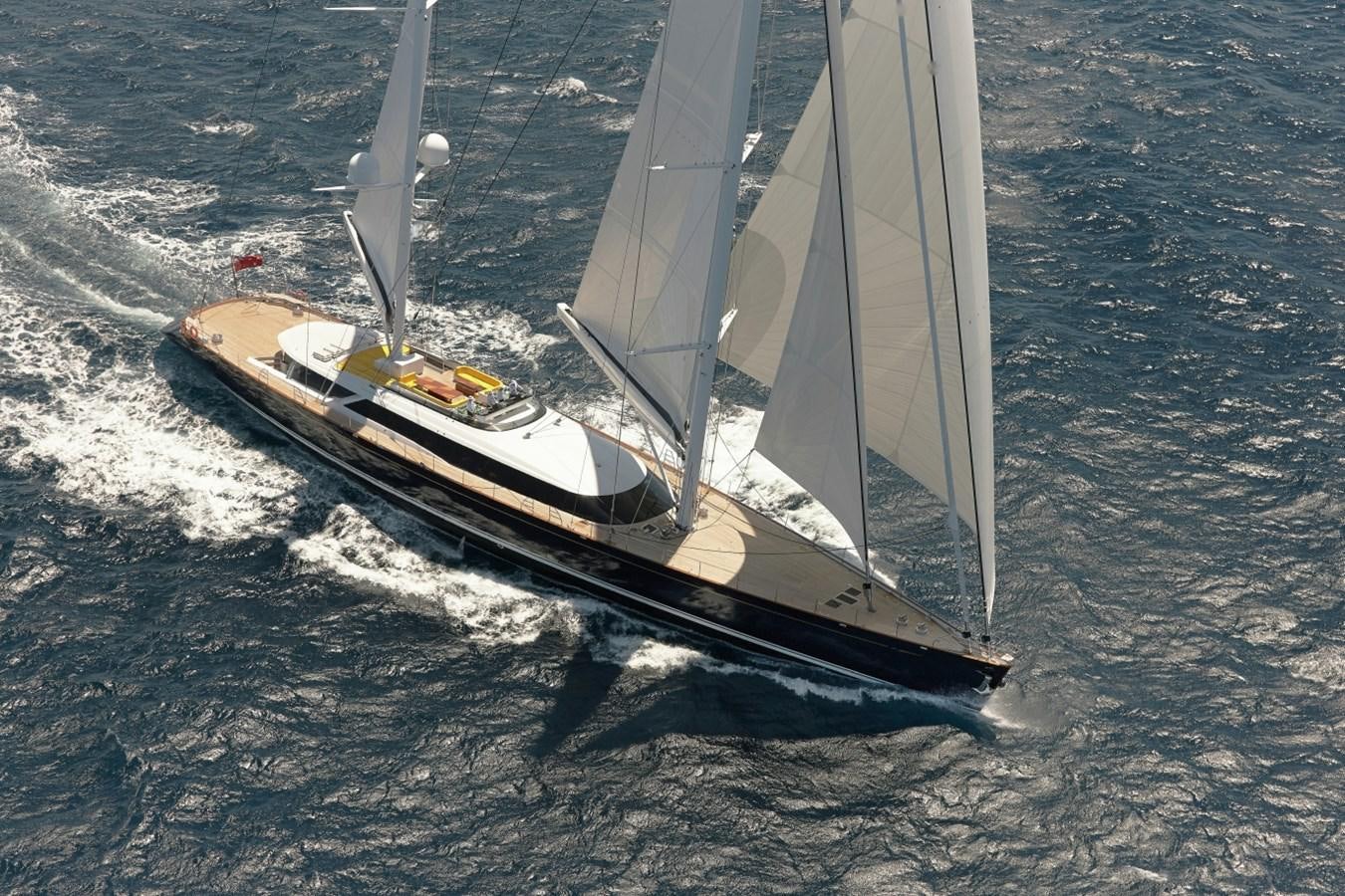 a sailboat on the water aboard SALVAJE Yacht for Charter
