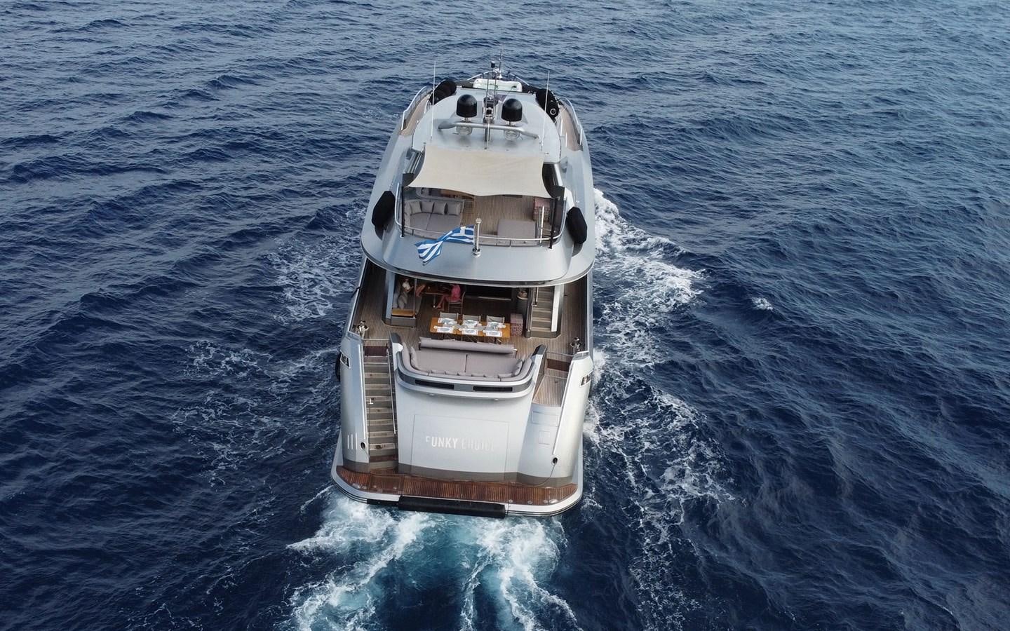 a boat on the water aboard FUNKY CHOICE Yacht for Sale