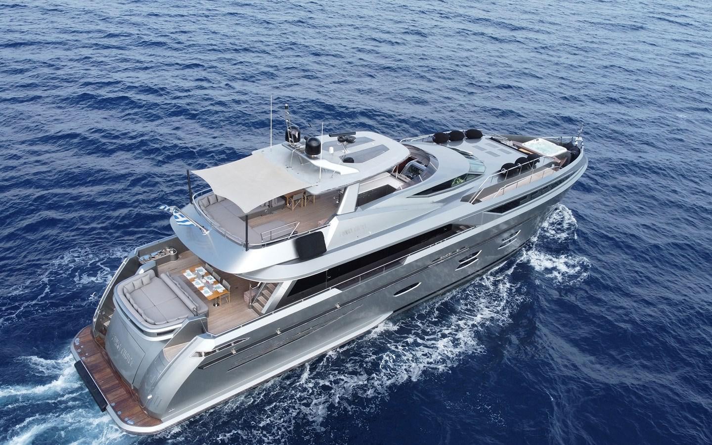 a boat on the water aboard FUNKY CHOICE Yacht for Sale