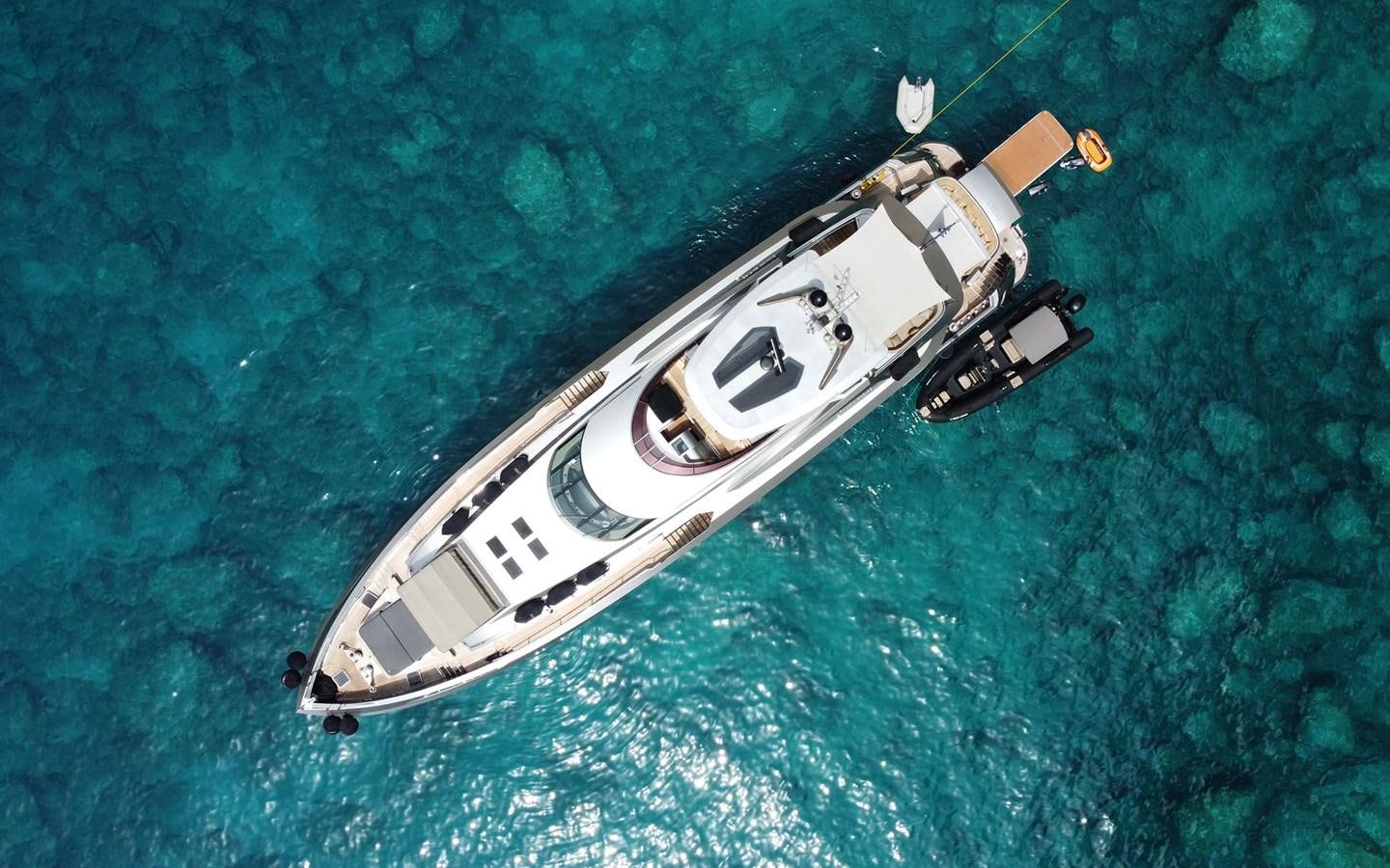 a satellite in the sky aboard FUNKY CHOICE Yacht for Sale