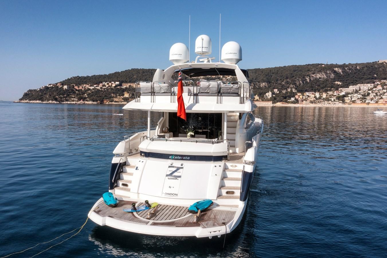 a boat in the water aboard EXCELERATE Z Yacht for Sale