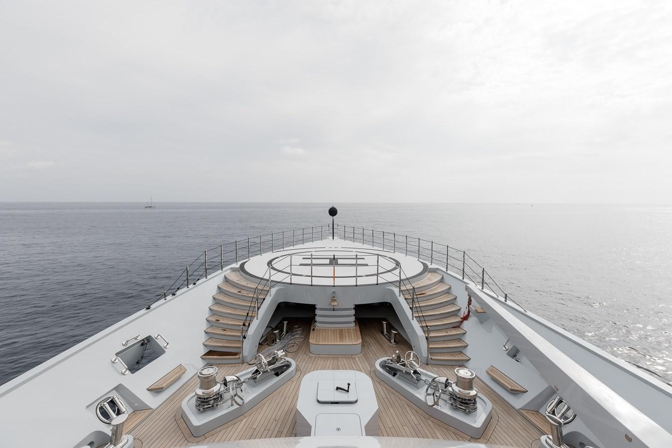 a deck on a ship aboard VICTORIOUS Yacht for Charter