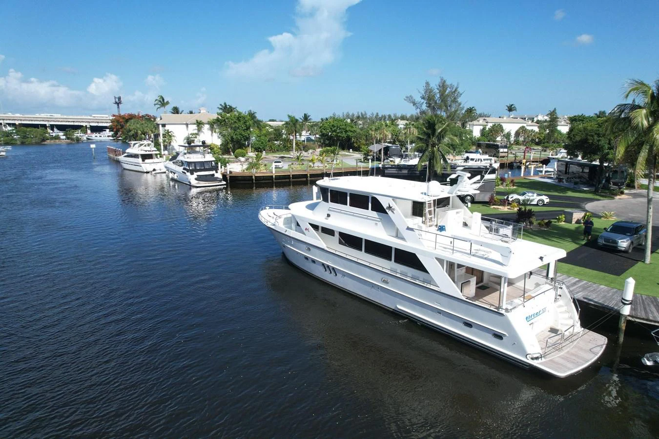 a boat in the water aboard JEF82110L506 Yacht for Sale