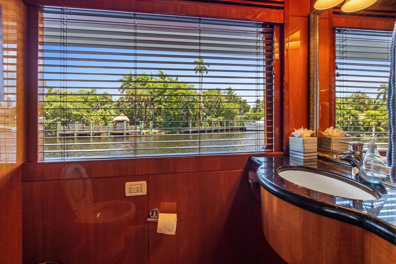 a window with a sink and a window aboard JEF82110L506 Yacht for Sale